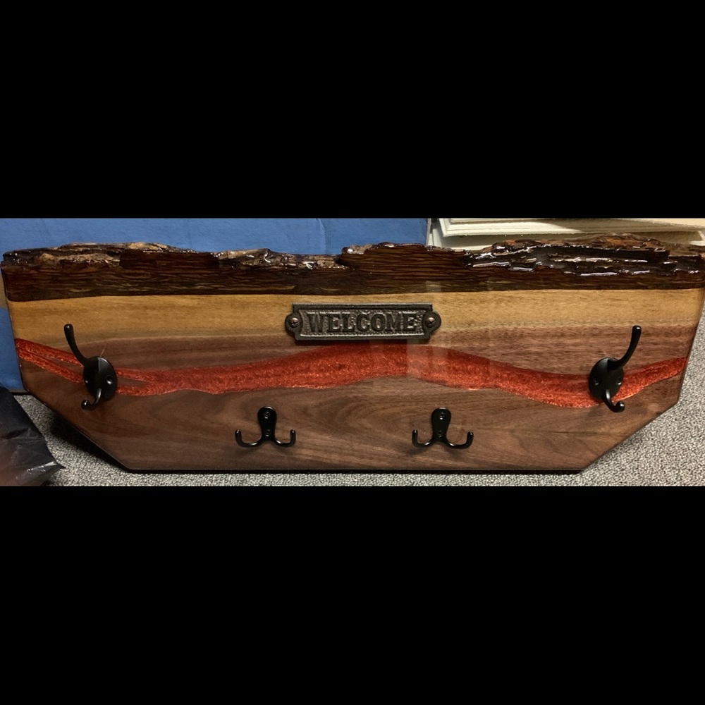 Live Edge Coat Hanger